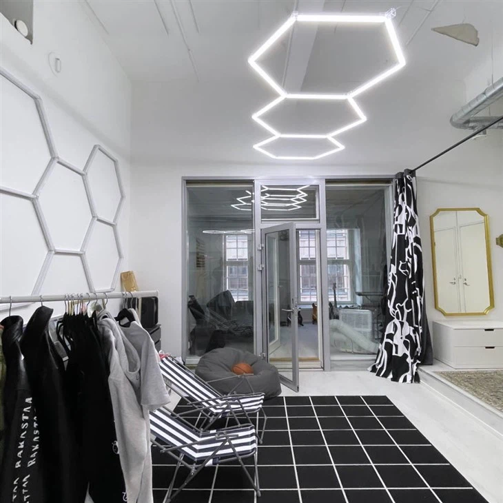 Honeycomb Lights Garage